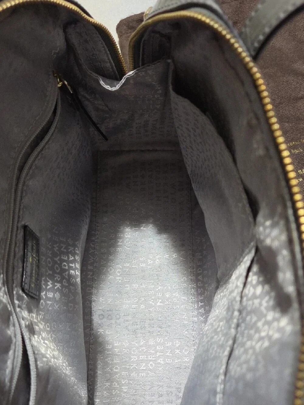 kate spade gray croc-embossed dome satchel with top handles NWOTS